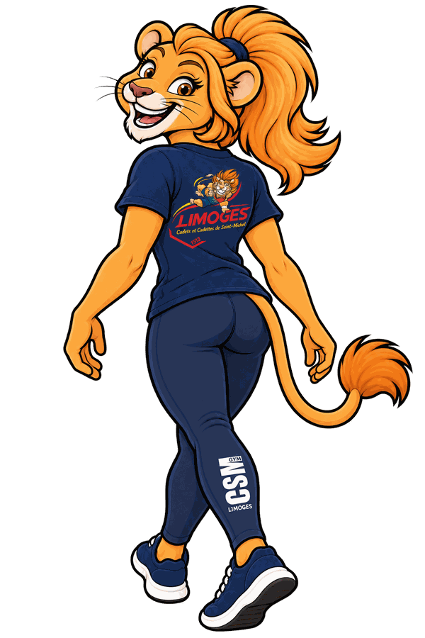 Lionne du club en t-shirt et legging